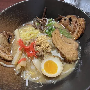 Mega pork tonkotsu ramen