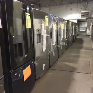 Scratch and dent refrigerators.