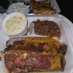 Double Ribs Meal (5) including 2 sides