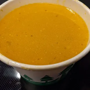 (greasy) lentil soup