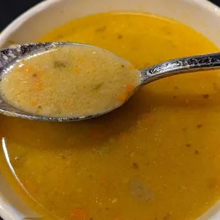 Nearly lentil-free lentil soup?