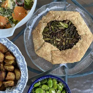 a vegetarian spring brunch