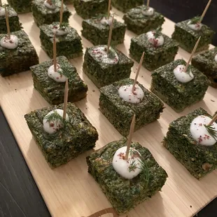 bite sized appetizers: Persian kuku