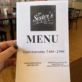 To Go Menu - July 2024