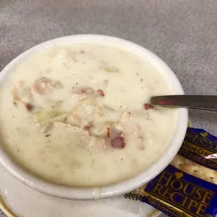 Clam chowDAH - soup of the day