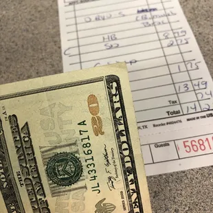 Cash only!!