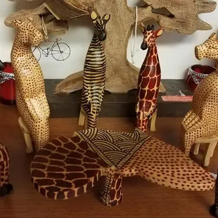 Fine hand crafted African animal art.