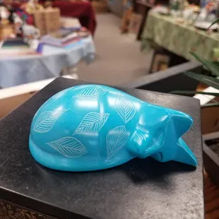 Handcrafted soapstone art.