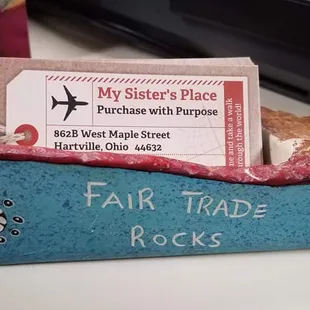 Fair Trade DOES ROCK! Your purchase here has a purpose - you are directly supporting women in crisis in the U.S. and globally!