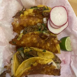 3 Quesabirria Tacos