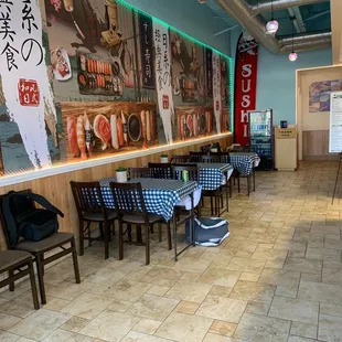 The seating area