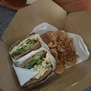 Chicken basil sandwich