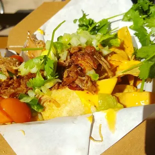 Pulled pork nachos