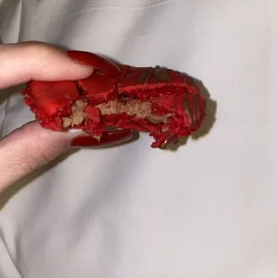 Strawberry chocolate macaroon