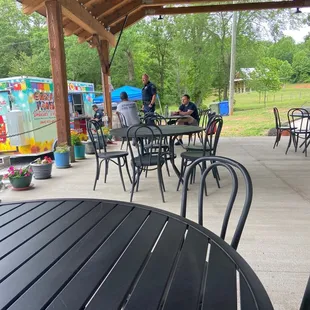 Food truck and beautiful patio!