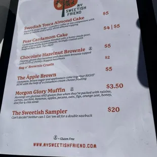 Current Menu