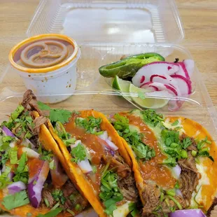 Birria meal