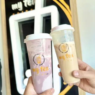 Taro Ube and Royal Milk Tea