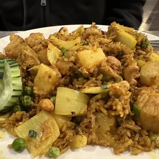 Pineapple Fried Rice with scallops