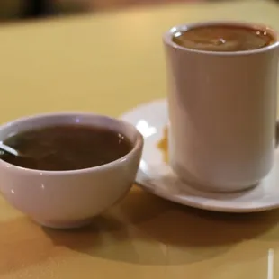 My Thai, soup and Thai coffee...