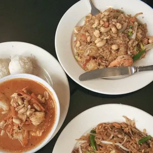 Pad Thai Pineapple Fried Rice Panang Curry Lunch