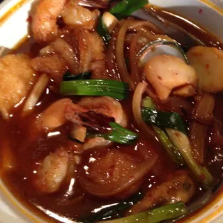 Seafood with Basil