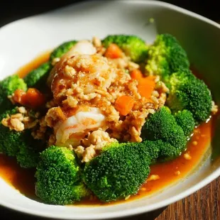 a bowl of food