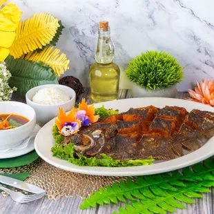 Crispy Whole Flounder