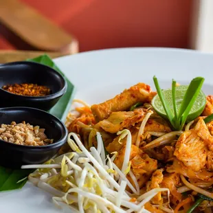 a plate of food on a table