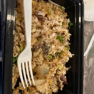 Beef fried rice
