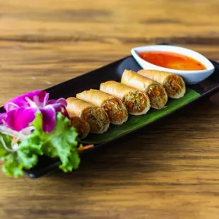 a plate of food on a table