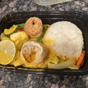 L1. Mango Curry with Rice Lunch Special