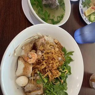 Chef's Special with Rice Noodle. Soup on the side to mix everything together! Yum.
