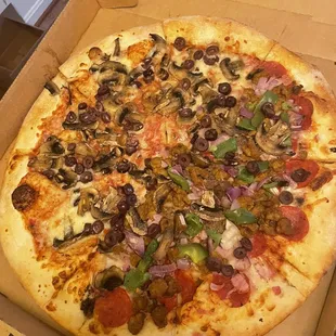 a pizza in a box