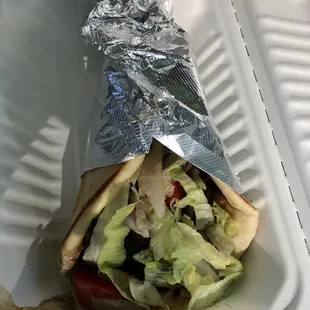 Marinated Portobello Mushrooms Pita