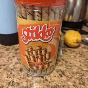a container of snacks
