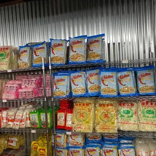 a variety of food items