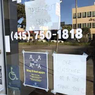 Still takeout only as of mid-February 2022