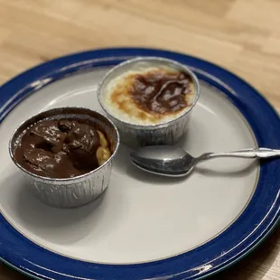 Two sweet little desserts. So tasty!