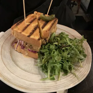 Crispy Turkey Meatloaf Burger