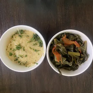 Grits and Braised Collard Greens