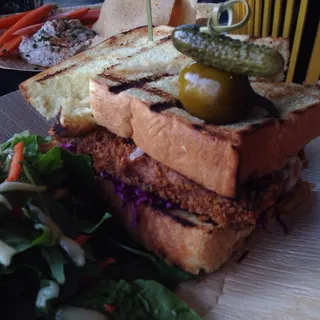 Crispy Turkey Meatloaf Burger