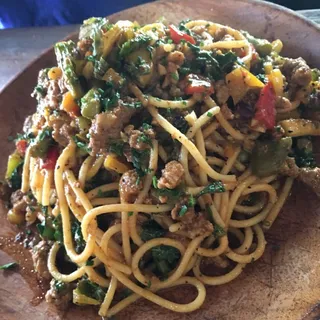 Spicy-Vegan Spaghetti