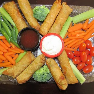 Egg Rolls and Vegies