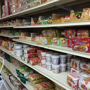 Small place with lots of noodles.