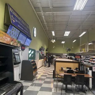 Food stall and seating