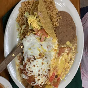 Poblano pepper and taco