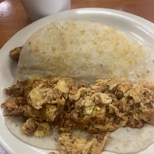 Chorizo and Egg Tacos