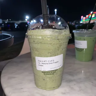 Matcha Oreo Frappe Cream