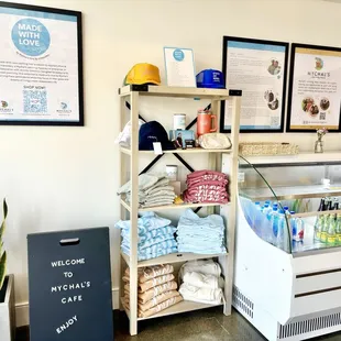 Entrance area with cute items for sale